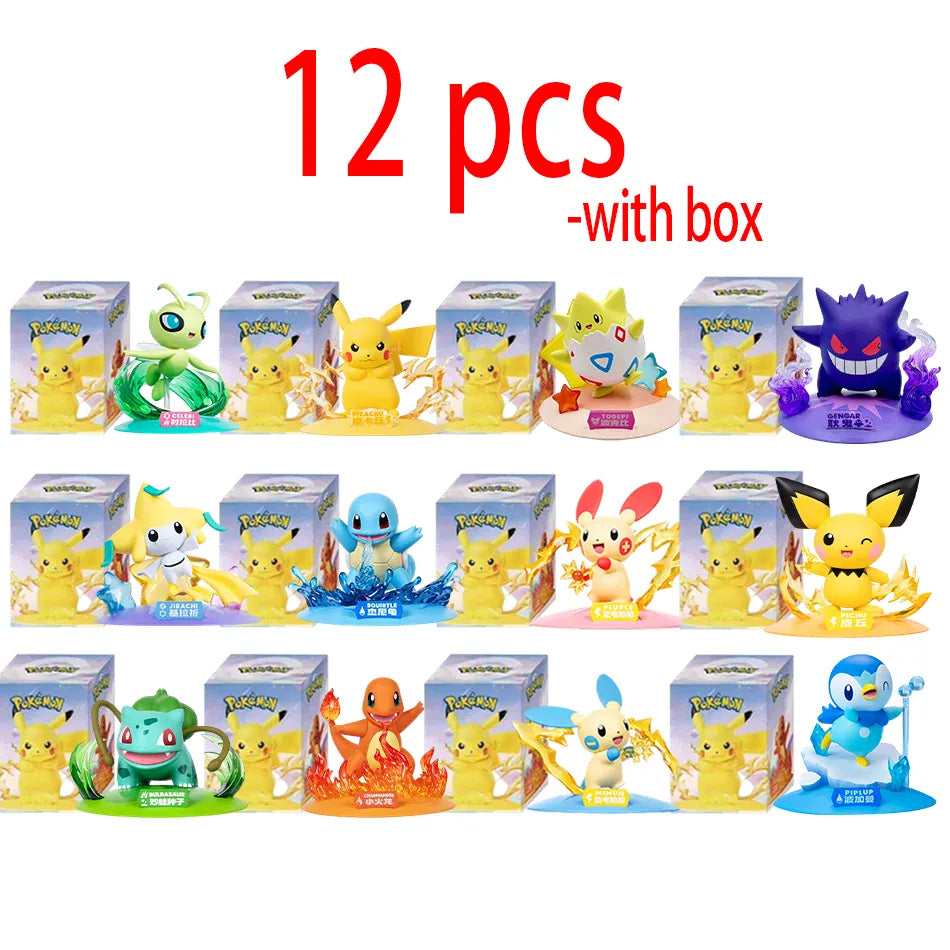 12 Pok é mon Action Dolls Pikachu Blind Box Anime Models Desktop Decorations Pok é mon Toys Children's Birthday Gifts 12 Pok é mon Action Dolls Pikachu Blind Box Anime Models Desktop Decorations Pok é mon Toys Children's Birthday Gifts