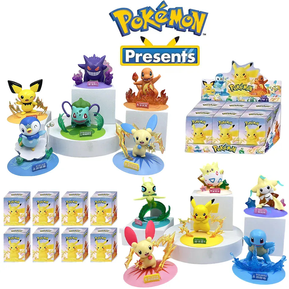 12 Pok é mon Action Dolls Pikachu Blind Box Anime Models Desktop Decorations Pok é mon Toys Children's Birthday Gifts 12 Pok é mon Action Dolls Pikachu Blind Box Anime Models Desktop Decorations Pok é mon Toys Children's Birthday Gifts