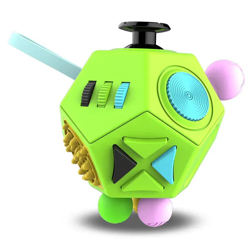 12-Sided Fidget Cube - Ultimate Stress Relief for Anxiety & ADHD 12-Sided Fidget Cube - Ultimate Stress Relief Toy for Anxiety, ADHD & Focus