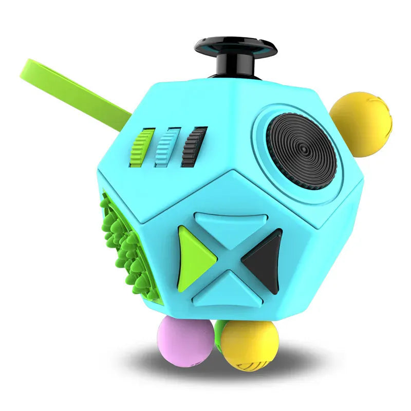 12-Sided Fidget Cube - Ultimate Stress Relief for Anxiety & ADHD 12-Sided Fidget Cube - Ultimate Stress Relief Toy for Anxiety, ADHD & Focus