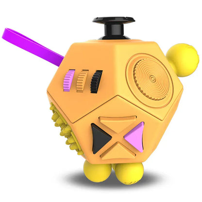 12-Sided Fidget Cube - Ultimate Stress Relief for Anxiety & ADHD 12-Sided Fidget Cube - Ultimate Stress Relief Toy for Anxiety, ADHD & Focus