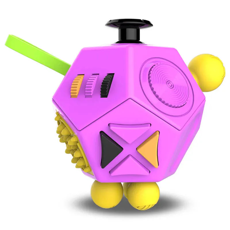 12-Sided Fidget Cube - Ultimate Stress Relief for Anxiety & ADHD 12-Sided Fidget Cube - Ultimate Stress Relief Toy for Anxiety, ADHD & Focus