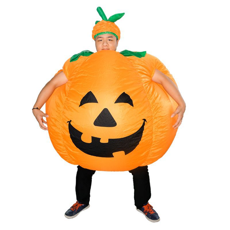 Giant Inflatable Pumpkin Costume – Funny Halloween Party Suit for Adults