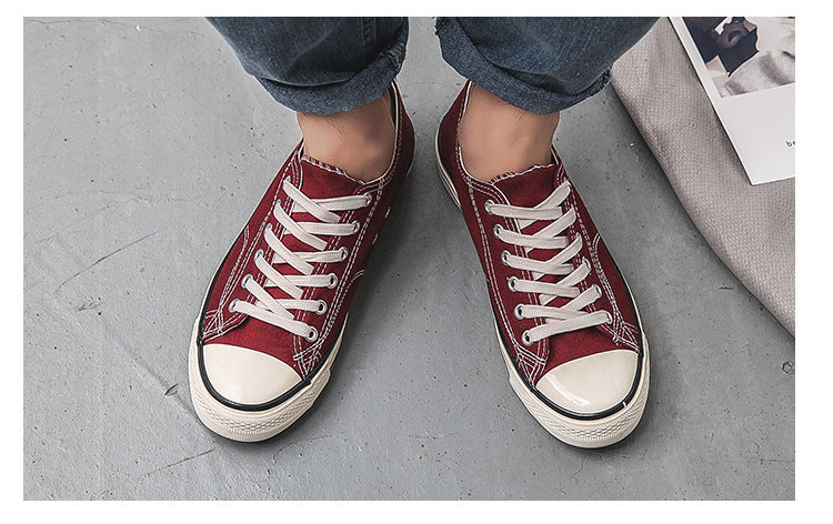 Retro 70s Canvas Sneakers – Low Top & High Top Unisex Casual Shoes | 16 Colors