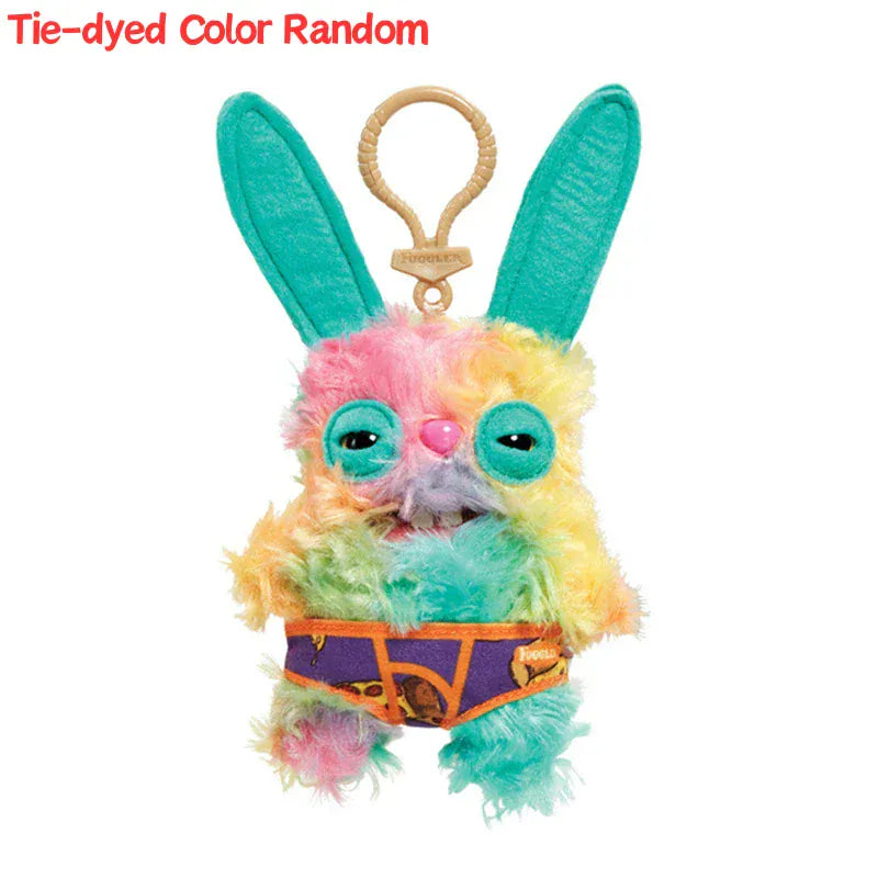 12cm Kawaii Fuggler Keychain - Monster Rabbit Plush Pendant | Wahooly 12cm Fuggler Funny Ugly Monster Plush Toys Keychain Kawaii Fuggler Monster Rabbits Cute Stuffed Peluche Dolls Pendants Gifts Kid