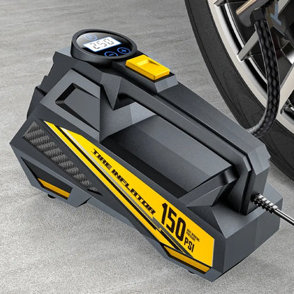 12V 150PSI Tire Inflator – 22-Cylinder Motor, Auto Shut-Off & LED Display | Wahooly 12V 150PSI Tire Inflator with 22-Cylinder Motor – Inflates R16 Tire in 6 Min, LED Display & Auto Shut-Off