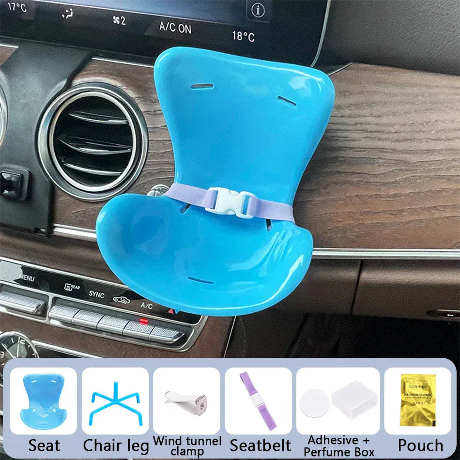 15-17cm Car Doll Seat For Labubu Doll Safety Seat Cute Doll Air Outlet Aromatherapy Decoration Car Interior Labubu Accessories ﻿ 15-17cm Car Doll Seat For Labubu Doll Safety Seat Cute Doll Air Outlet Aromatherapy Decoration Car Interior Labubu Accessories ﻿