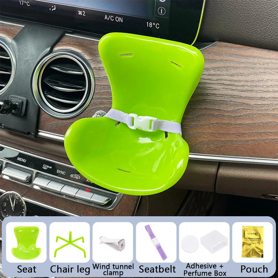 15-17cm Car Doll Seat For Labubu Doll Safety Seat Cute Doll Air Outlet Aromatherapy Decoration Car Interior Labubu Accessories ﻿ 15-17cm Car Doll Seat For Labubu Doll Safety Seat Cute Doll Air Outlet Aromatherapy Decoration Car Interior Labubu Accessories ﻿