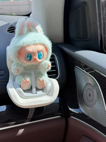 15-17cm doll Seat  3.0 Labubu carseat safety Seat Cute Doll Air Outlet high-grade Car Interior Decoration car seat labubu 15-17cm doll Seat  3.0 Labubu carseat safety Seat Cute Doll Air Outlet high-grade Car Interior Decoration car seat labubu