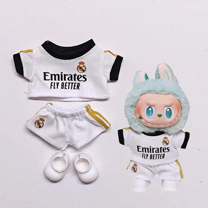 15/17cm Labubu Doll Clothes Basketball Football Idol Uniform Number 1 7 8 10 23 24 77 30 Sports Outfit Suit Accessories Gifts 15/17cm Labubu Doll Clothes Basketball Football Idol Uniform Number 1 7 8 10 23 24 77 30 Sports Outfit Suit Accessories Gifts
