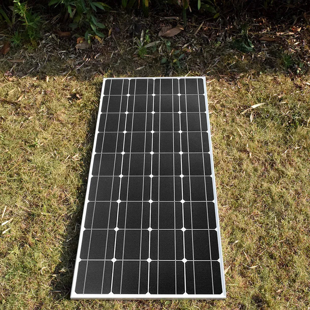 150W Monocrystalline Solar Panel 19.8V | Lightweight PET, IP67, Off-Grid RV & Boat — Wahooly 150W Monocrystalline Solar Panel | 19.8V PET Lightweight | 12V Battery Charging for RV, Boat, Caravan & Off-Grid