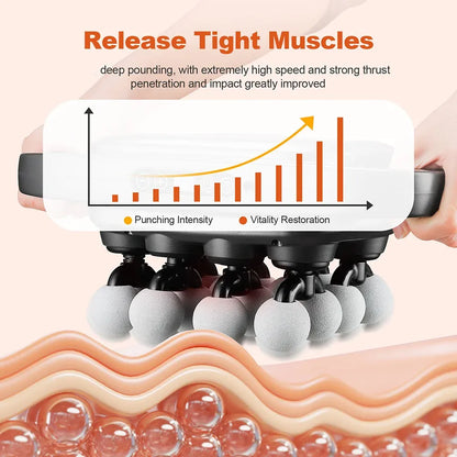 16-Head Fascia Gun High-Frequency Vibration Body Massage Gun Waist and Back  Massager Neck Shoulder Massager Muscle masajeador 16-Head Fascia Gun High-Frequency Vibration Body Massage Gun Waist and Back  Massager Neck Shoulder Massager Muscle masajeador