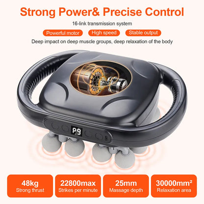 16-Head Fascia Gun High-Frequency Vibration Body Massage Gun Waist and Back  Massager Neck Shoulder Massager Muscle masajeador 16-Head Fascia Gun High-Frequency Vibration Body Massage Gun Waist and Back  Massager Neck Shoulder Massager Muscle masajeador
