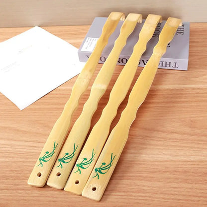 17-Inch Bamboo Back Scratcher with Roller | Wahooly 17-Inch Bamboo Back Scratcher with Massage Roller