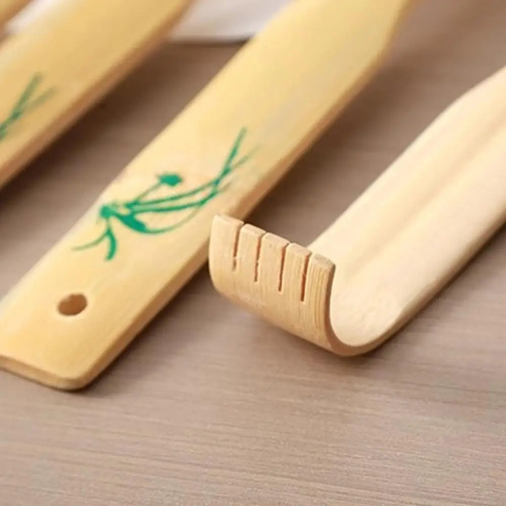 17-Inch Bamboo Back Scratcher with Roller | Wahooly 17-Inch Bamboo Back Scratcher with Massage Roller
