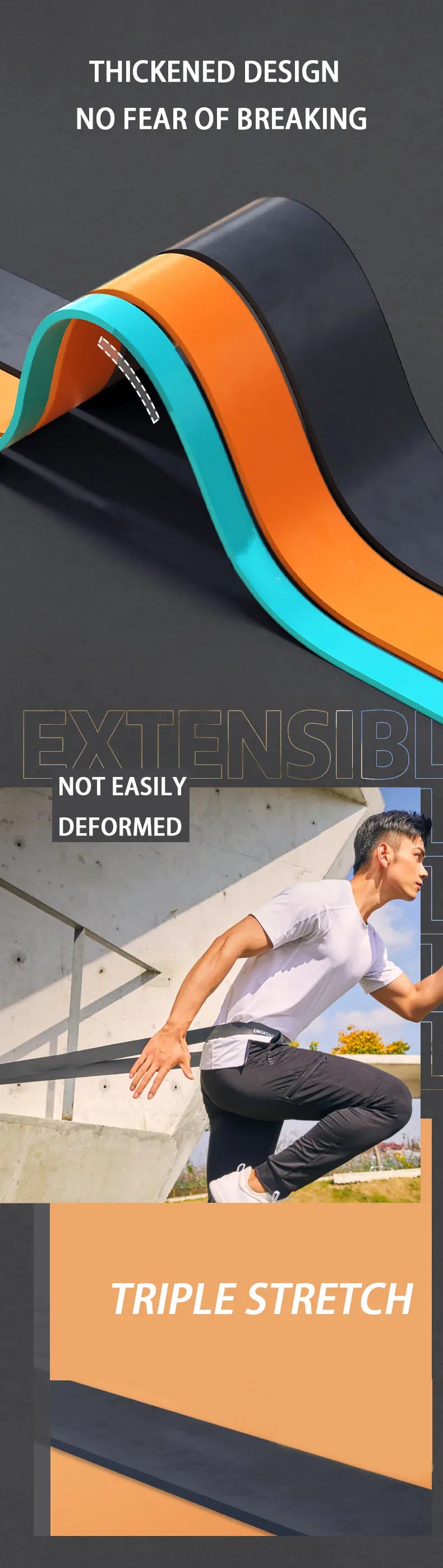 175-250LBS Yoga Multi-Purpose Thickened Heavy-Duty Elastic Band Fitness Training Resistance Stretching Band Thick Circle 175-250LBS Yoga Multi-Purpose Thickened Heavy-Duty Elastic Band Fitness Training Resistance Stretching Band Thick Circle