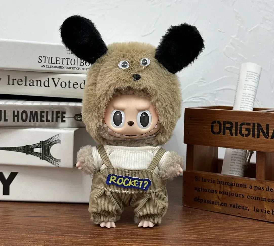 17cm Labubu  Mini Plush Toy Multiple Styles Clothing Set Labubu Outfit Accessories Trendy Play Clothing Labubu Clothes Gift 17cm Labubu  Mini Plush Toy Multiple Styles Clothing Set Labubu Outfit Accessories Trendy Play Clothing Labubu Clothes Gift