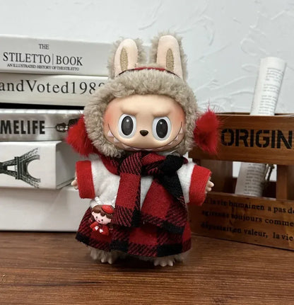 17cm Labubu  Mini Plush Toy Multiple Styles Clothing Set Labubu Outfit Accessories Trendy Play Clothing Labubu Clothes Gift 17cm Labubu  Mini Plush Toy Multiple Styles Clothing Set Labubu Outfit Accessories Trendy Play Clothing Labubu Clothes Gift