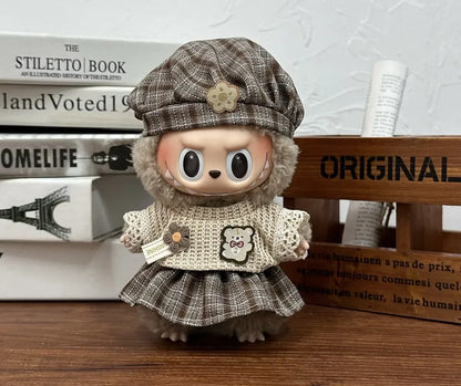 17cm Labubu  Mini Plush Toy Multiple Styles Clothing Set Labubu Outfit Accessories Trendy Play Clothing Labubu Clothes Gift 17cm Labubu  Mini Plush Toy Multiple Styles Clothing Set Labubu Outfit Accessories Trendy Play Clothing Labubu Clothes Gift