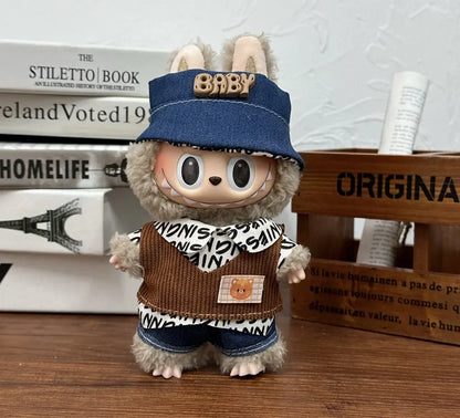17cm Labubu  Mini Plush Toy Multiple Styles Clothing Set Labubu Outfit Accessories Trendy Play Clothing Labubu Clothes Gift 17cm Labubu  Mini Plush Toy Multiple Styles Clothing Set Labubu Outfit Accessories Trendy Play Clothing Labubu Clothes Gift