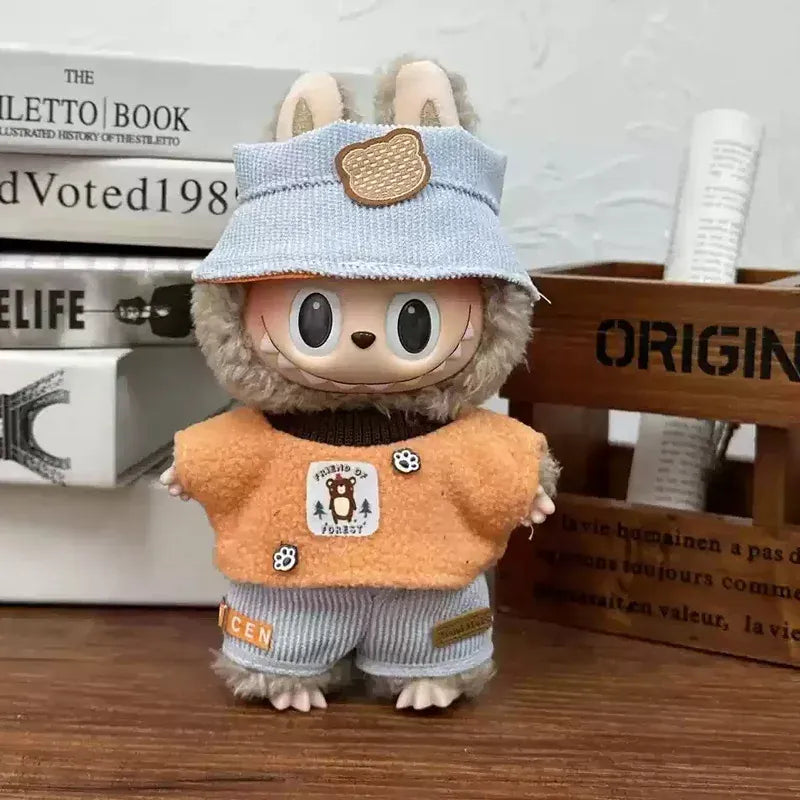 17cm Labubu  Mini Plush Toy Multiple Styles Clothing Set Labubu Outfit Accessories Trendy Play Clothing Labubu Clothes Gift 17cm Labubu  Mini Plush Toy Multiple Styles Clothing Set Labubu Outfit Accessories Trendy Play Clothing Labubu Clothes Gift