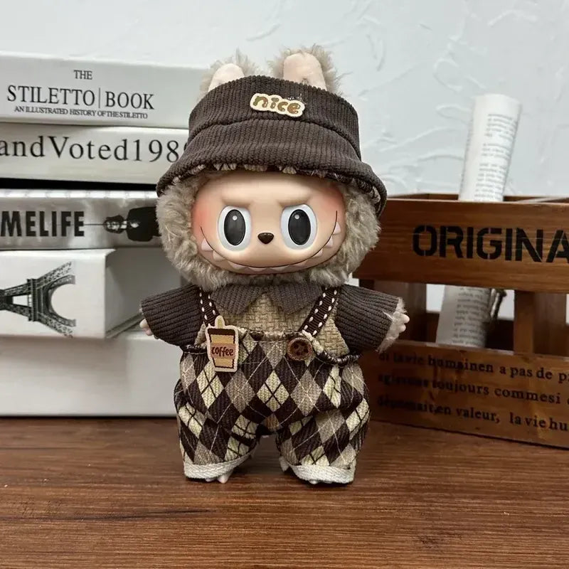 17cm Labubu  Mini Plush Toy Multiple Styles Clothing Set Labubu Outfit Accessories Trendy Play Clothing Labubu Clothes Gift 17cm Labubu  Mini Plush Toy Multiple Styles Clothing Set Labubu Outfit Accessories Trendy Play Clothing Labubu Clothes Gift