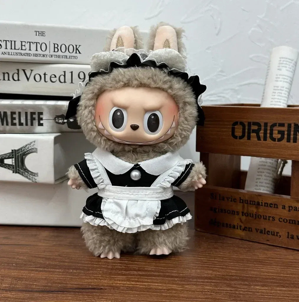 17cm Labubu  Mini Plush Toy Multiple Styles Clothing Set Labubu Outfit Accessories Trendy Play Clothing Labubu Clothes Gift 17cm Labubu  Mini Plush Toy Multiple Styles Clothing Set Labubu Outfit Accessories Trendy Play Clothing Labubu Clothes Gift