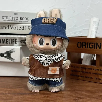 17cm Labubu  Mini Plush Toy Multiple Styles Clothing Set Labubu Outfit Accessories Trendy Play Clothing Labubu Clothes Gift 17cm Labubu  Mini Plush Toy Multiple Styles Clothing Set Labubu Outfit Accessories Trendy Play Clothing Labubu Clothes Gift