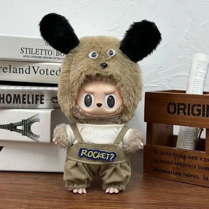 17cm Labubu  Mini Plush Toy Multiple Styles Clothing Set Labubu Outfit Accessories Trendy Play Clothing Labubu Clothes Gift 17cm Labubu  Mini Plush Toy Multiple Styles Clothing Set Labubu Outfit Accessories Trendy Play Clothing Labubu Clothes Gift