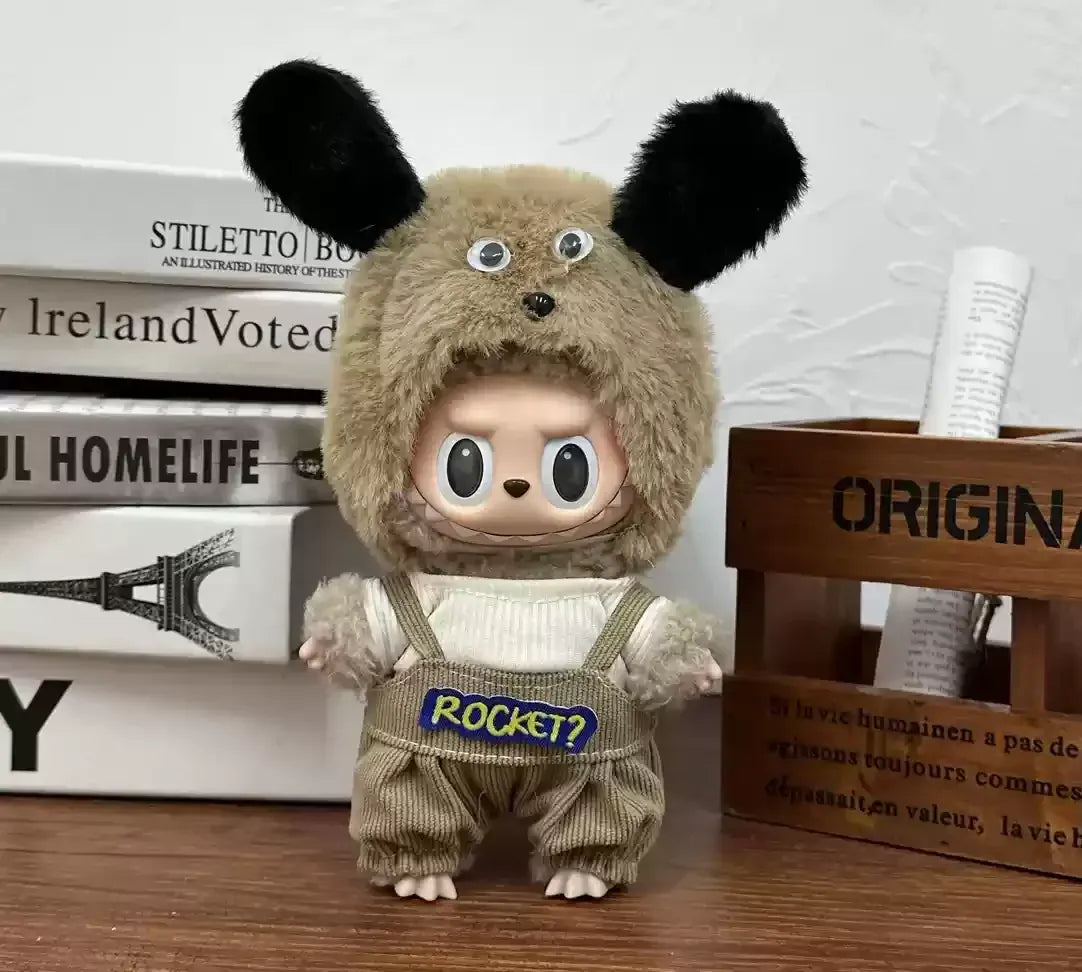 17cm Labubu  Mini Plush Toy Multiple Styles Clothing Set Labubu Outfit Accessories Trendy Play Clothing Labubu Clothes Gift 17cm Labubu  Mini Plush Toy Multiple Styles Clothing Set Labubu Outfit Accessories Trendy Play Clothing Labubu Clothes Gift