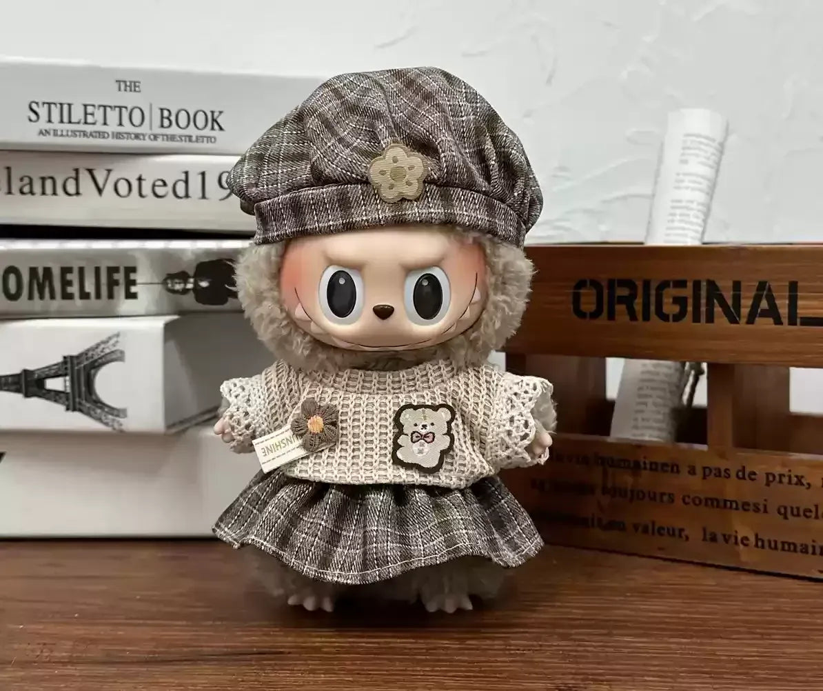 17cm Labubu  Mini Plush Toy Multiple Styles Clothing Set Labubu Outfit Accessories Trendy Play Clothing Labubu Clothes Gift 17cm Labubu  Mini Plush Toy Multiple Styles Clothing Set Labubu Outfit Accessories Trendy Play Clothing Labubu Clothes Gift