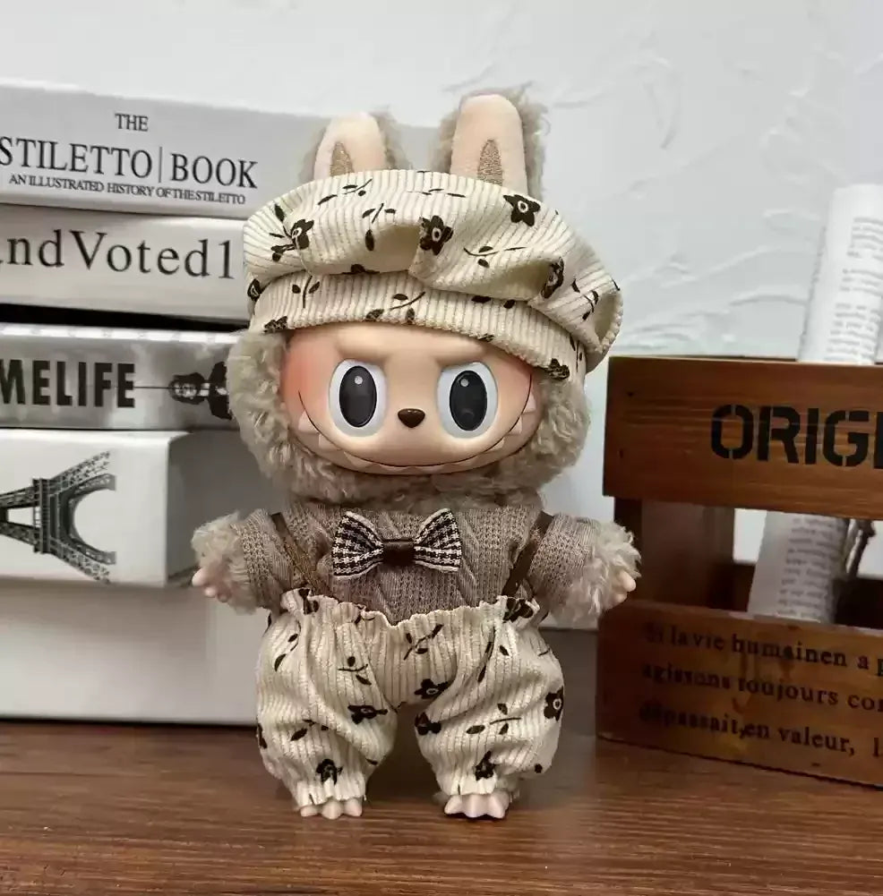 17cm Labubu  Mini Plush Toy Multiple Styles Clothing Set Labubu Outfit Accessories Trendy Play Clothing Labubu Clothes Gift 17cm Labubu  Mini Plush Toy Multiple Styles Clothing Set Labubu Outfit Accessories Trendy Play Clothing Labubu Clothes Gift