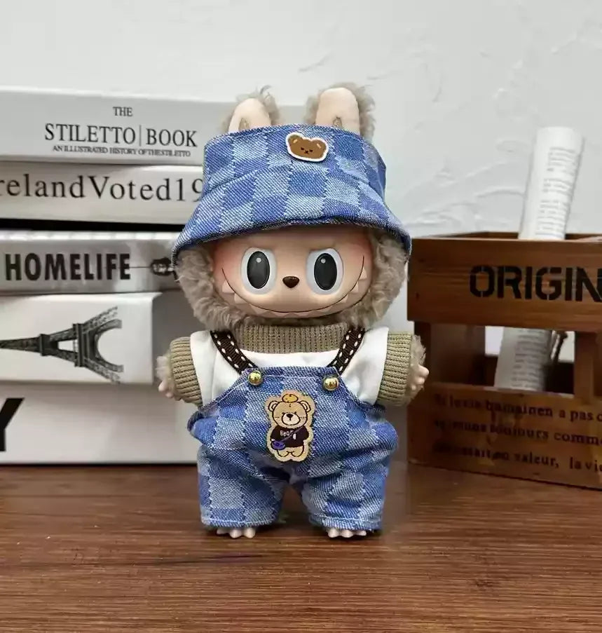 17cm Labubu  Mini Plush Toy Multiple Styles Clothing Set Labubu Outfit Accessories Trendy Play Clothing Labubu Clothes Gift 17cm Labubu  Mini Plush Toy Multiple Styles Clothing Set Labubu Outfit Accessories Trendy Play Clothing Labubu Clothes Gift