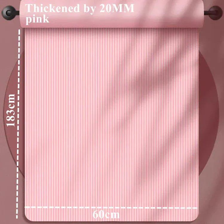 183×60cm Thick Yoga Mat Anti-skid Sports Fitness Mat 20MM Comfort Foam Yoga Matt for Exercise Yoga and Pilates Gymnastics Mat 183×60cm Thick Yoga Mat Anti-skid Sports Fitness Mat 20MM Comfort Foam Yoga Matt for Exercise Yoga and Pilates Gymnastics Mat