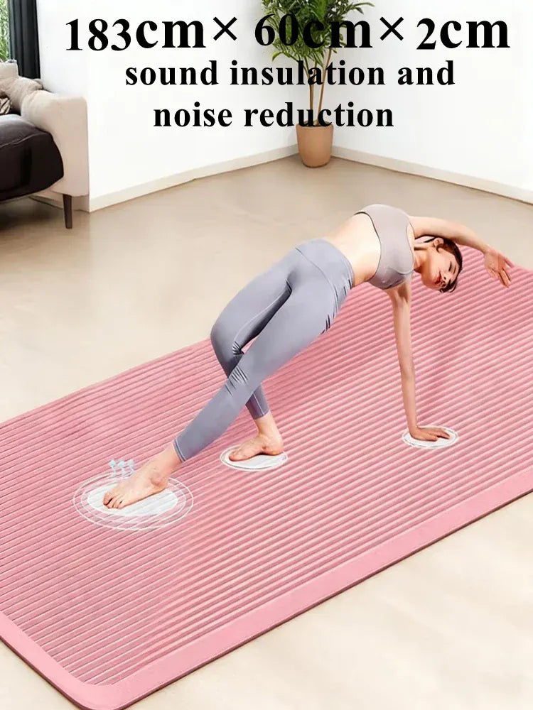 183×60cm Thick Yoga Mat Anti-skid Sports Fitness Mat 20MM Comfort Foam Yoga Matt for Exercise Yoga and Pilates Gymnastics Mat 183×60cm Thick Yoga Mat Anti-skid Sports Fitness Mat 20MM Comfort Foam Yoga Matt for Exercise Yoga and Pilates Gymnastics Mat
