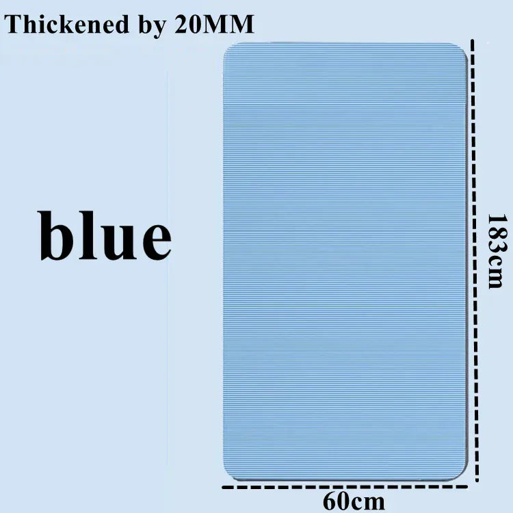 183×60cm Thick Yoga Mat Anti-skid Sports Fitness Mat 20MM Comfort Foam Yoga Matt for Exercise Yoga and Pilates Gymnastics Mat 183×60cm Thick Yoga Mat Anti-skid Sports Fitness Mat 20MM Comfort Foam Yoga Matt for Exercise Yoga and Pilates Gymnastics Mat