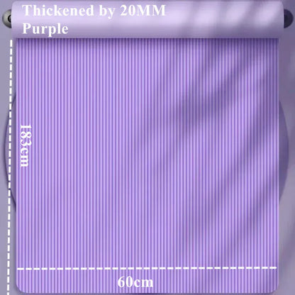 183×60cm Thick Yoga Mat Anti-skid Sports Fitness Mat 20MM Comfort Foam Yoga Matt for Exercise Yoga and Pilates Gymnastics Mat 183×60cm Thick Yoga Mat Anti-skid Sports Fitness Mat 20MM Comfort Foam Yoga Matt for Exercise Yoga and Pilates Gymnastics Mat