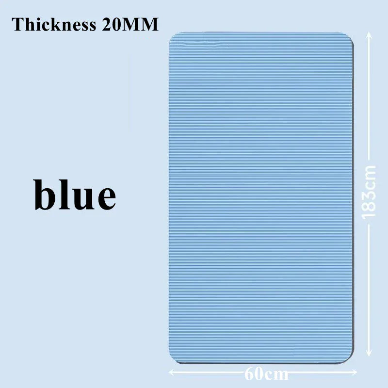 183×60cm Thick Yoga Mat Anti-skid Sports Fitness Mat 20MM Comfort Foam Yoga Matt for Exercise Yoga and Pilates Gymnastics Mat 183×60cm Thick Yoga Mat Anti-skid Sports Fitness Mat 20MM Comfort Foam Yoga Matt for Exercise Yoga and Pilates Gymnastics Mat