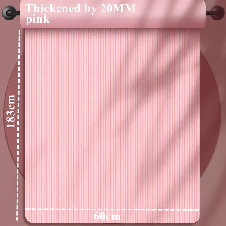 183×60cm Thick Yoga Mat Anti-skid Sports Fitness Mat 20MM Comfort Foam Yoga Matt for Exercise Yoga and Pilates Gymnastics Mat 183×60cm Thick Yoga Mat Anti-skid Sports Fitness Mat 20MM Comfort Foam Yoga Matt for Exercise Yoga and Pilates Gymnastics Mat