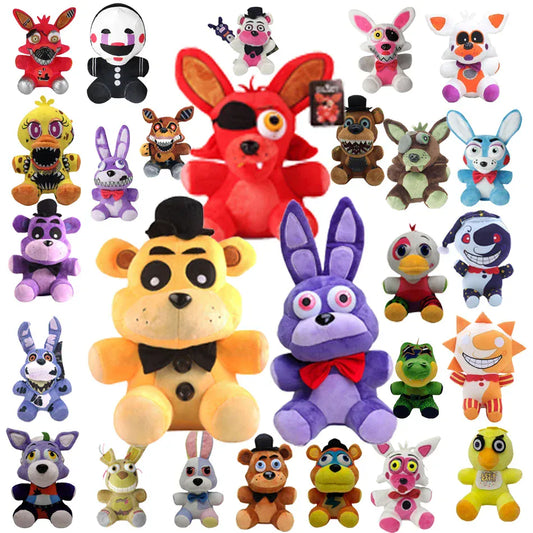 18cm FNAF Plush Toys Kawaii Freddys Animal Foxy Bonnie Bear Ribbit Stuffed Plush Toys In Stock Plush Birthday Gift For Kids AAA 18cm FNAF Plush Toys Kawaii Freddys Animal Foxy Bonnie Bear Ribbit Stuffed Plush Toys In Stock Plush Birthday Gift For Kids AAA
