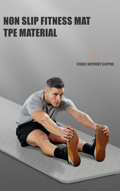 190CM Yoga Mat High Density Anti-Tear Exercise Mat Extra Long & Wide Non Slip Workout Mat with Carrying Strap for Sports Fitness 190CM Yoga Mat High Density Anti-Tear Exercise Mat Extra Long & Wide Non Slip Workout Mat with Carrying Strap for Sports Fitness