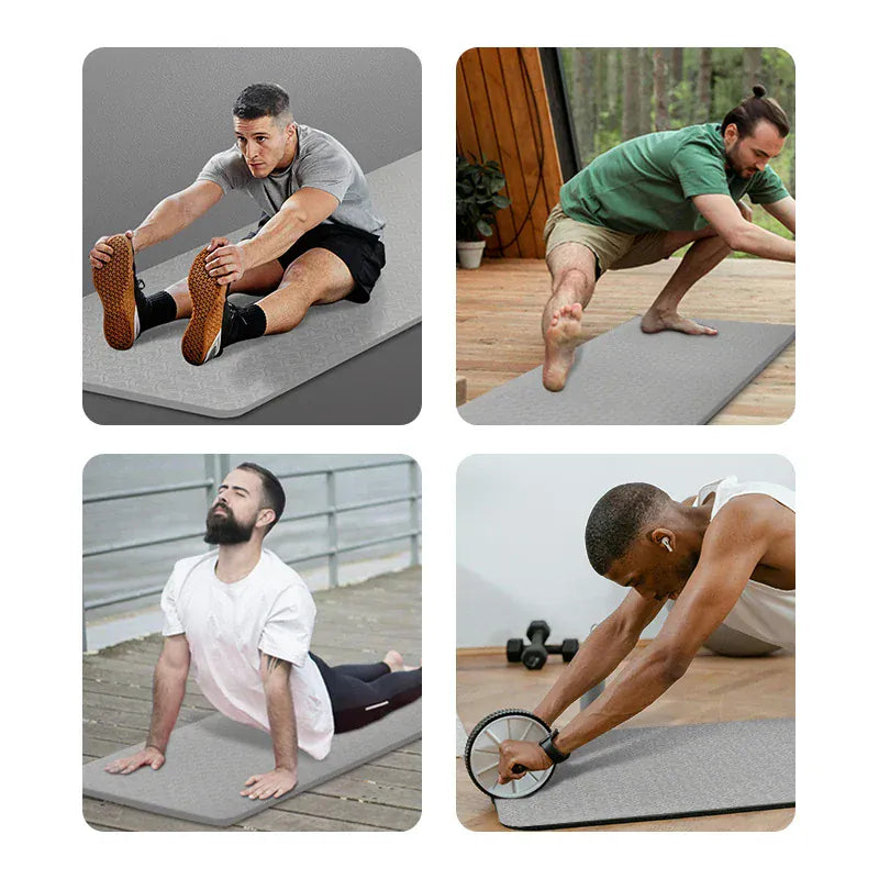 190CM Yoga Mat High Density Anti-Tear Exercise Mat Extra Long & Wide Non Slip Workout Mat with Carrying Strap for Sports Fitness 190CM Yoga Mat High Density Anti-Tear Exercise Mat Extra Long & Wide Non Slip Workout Mat with Carrying Strap for Sports Fitness