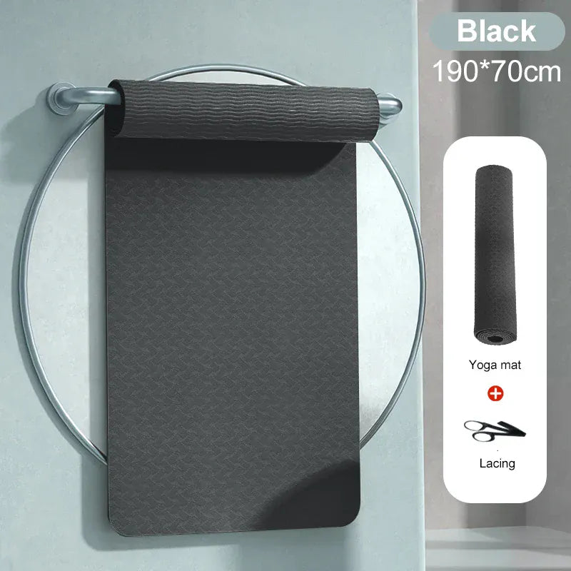 190CM Yoga Mat High Density Anti-Tear Exercise Mat Extra Long & Wide Non Slip Workout Mat with Carrying Strap for Sports Fitness 190CM Yoga Mat High Density Anti-Tear Exercise Mat Extra Long & Wide Non Slip Workout Mat with Carrying Strap for Sports Fitness