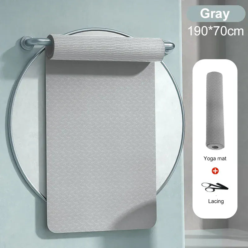 190CM Yoga Mat High Density Anti-Tear Exercise Mat Extra Long & Wide Non Slip Workout Mat with Carrying Strap for Sports Fitness 190CM Yoga Mat High Density Anti-Tear Exercise Mat Extra Long & Wide Non Slip Workout Mat with Carrying Strap for Sports Fitness