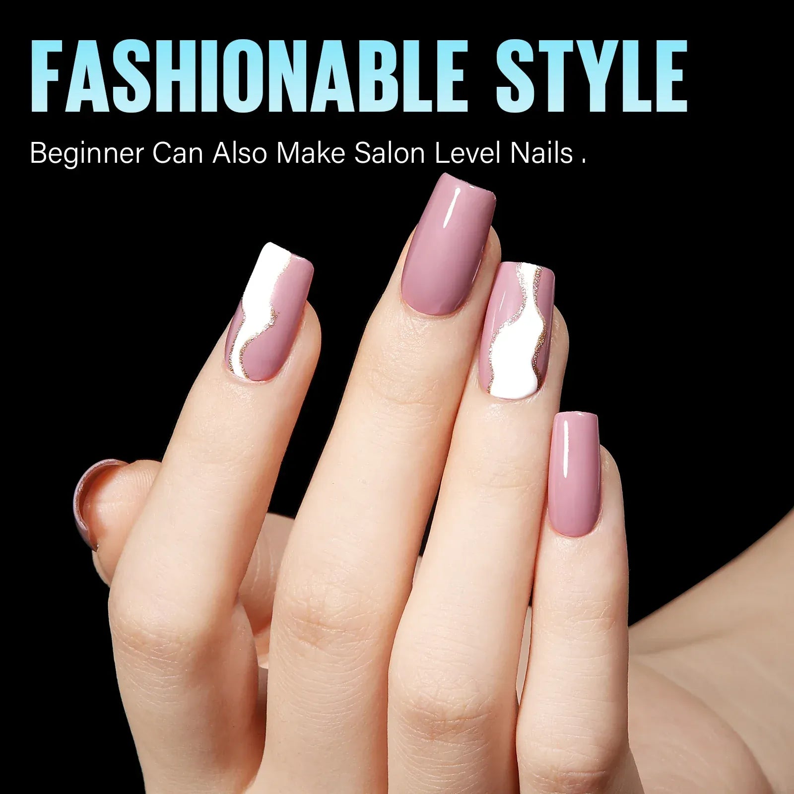 Acrylic Fake Nails 192pcs - Almond Oval Coffin Square | Wahooly 192 pieces of transparent acrylic fake nails, almond oval coffin square, suitable for nail art and home DIY nail making products