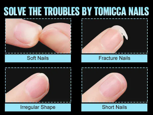 Acrylic Fake Nails 192pcs - Almond Oval Coffin Square | Wahooly 192 pieces of transparent acrylic fake nails, almond oval coffin square, suitable for nail art and home DIY nail making products