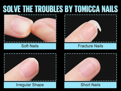 Acrylic Fake Nails 192pcs - Almond Oval Coffin Square | Wahooly 192 pieces of transparent acrylic fake nails, almond oval coffin square, suitable for nail art and home DIY nail making products