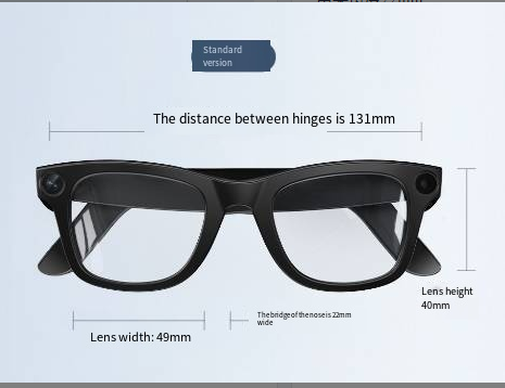 AI Camera Smart Glasses – HD Video, Voice Translation & Object Recognition