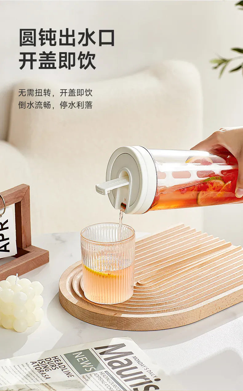 1L Manual Cold Brew Coffee Maker with Handle High-capacity Water Bottle Summer Portable Juices Tea Fruit Coffeeware Pot 1L Manual Cold Brew Coffee Maker with Handle High-capacity Water Bottle Summer Portable Juices Tea Fruit Coffeeware Pot