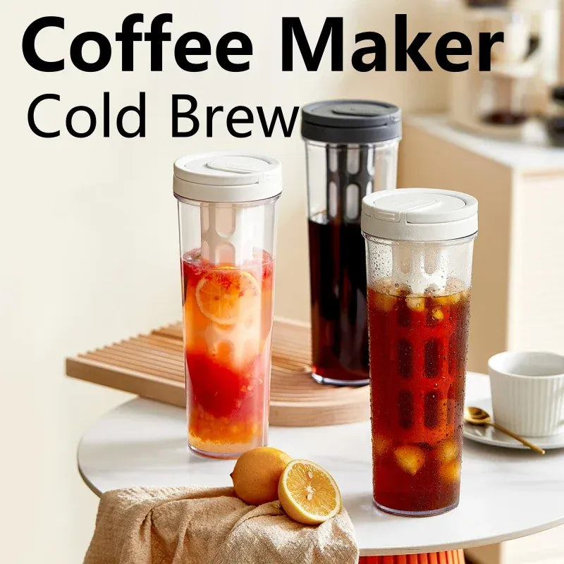 1L Manual Cold Brew Coffee Maker with Handle High-capacity Water Bottle Summer Portable Juices Tea Fruit Coffeeware Pot 1L Manual Cold Brew Coffee Maker with Handle High-capacity Water Bottle Summer Portable Juices Tea Fruit Coffeeware Pot